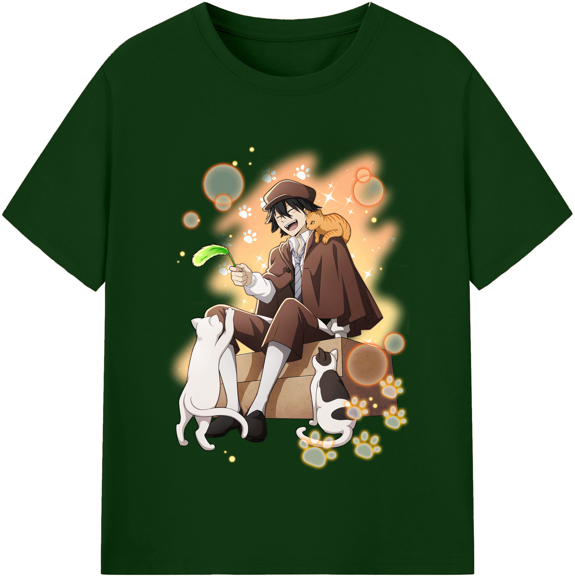（画像用） 文豪ストレイドッグス Bungo Stray Dogs 綿100％半袖Tシャツ（フロントプリント）